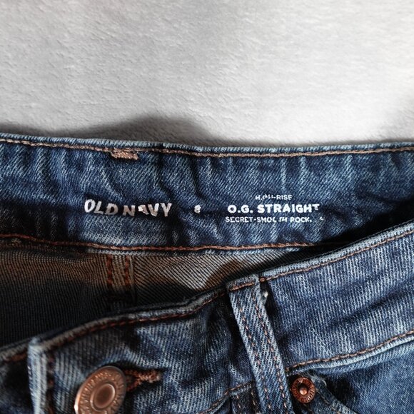 Old Navy OG Straight Secret Smooth Pocket Jeans Womens 8 (Fits 29x26.5) - Picture 3 of 12